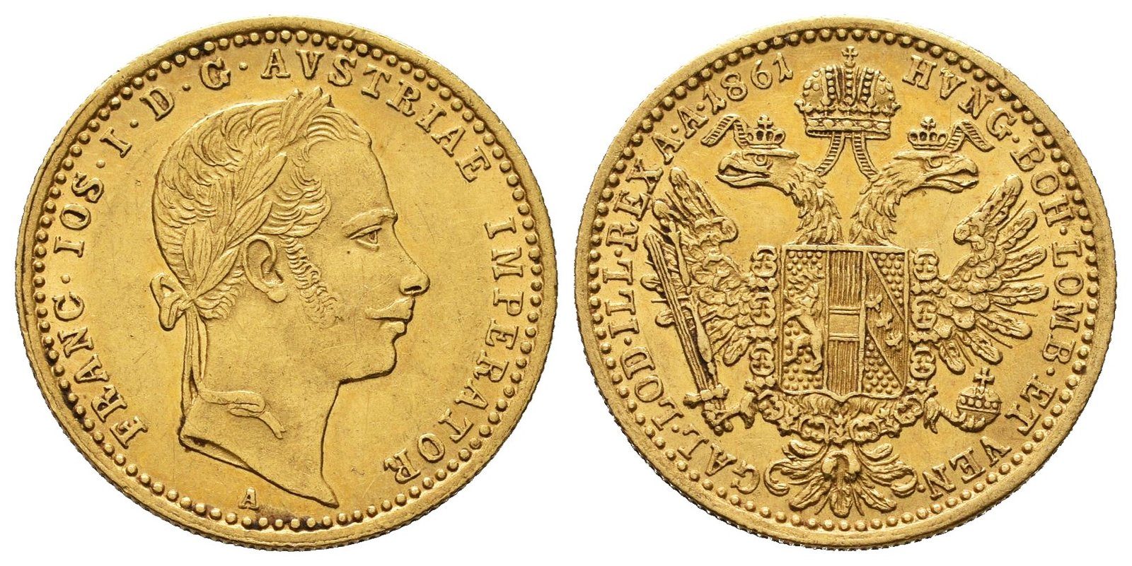 Dukát 1861 A, Vídeň