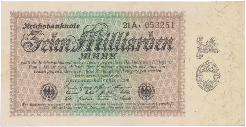 Německo, 10 Milliarden Mark 1923, Ro.113c