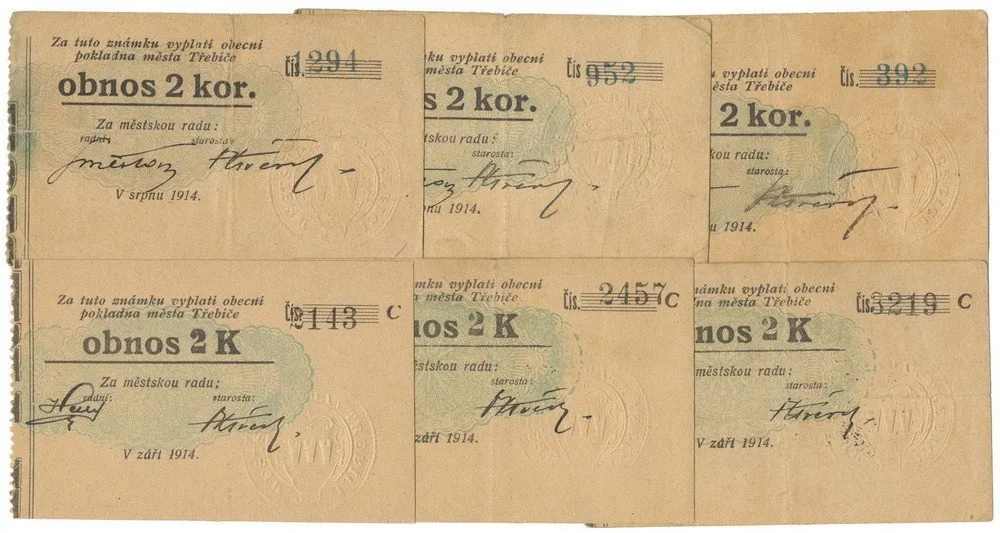Nouzovky české od roku 1914 — 1