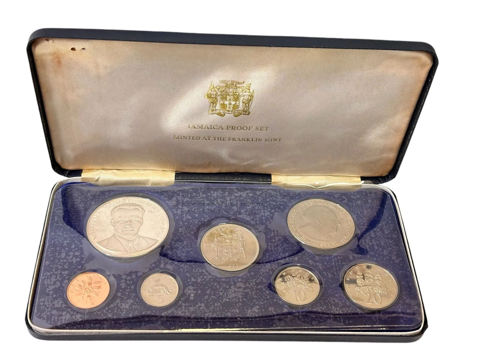 Jamajka, Sada oběžných a pamětních mincí 1971 PROOF