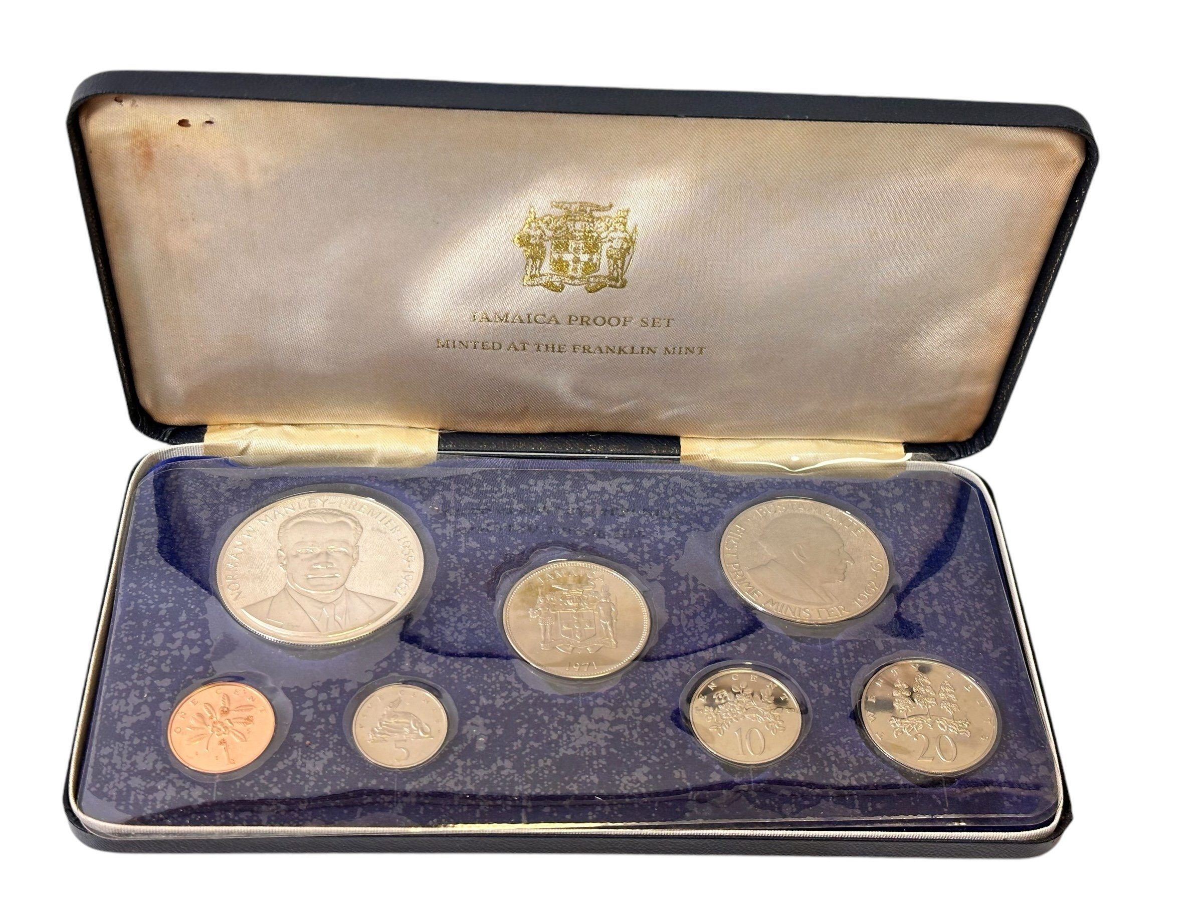 Jamajka, Sada oběžných a pamětních mincí 1971 PROOF