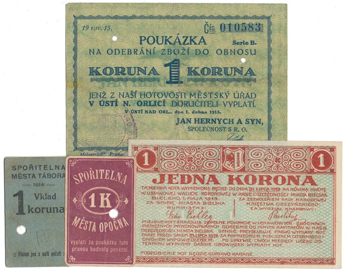 Nouzovky české od roku 1914 — 1