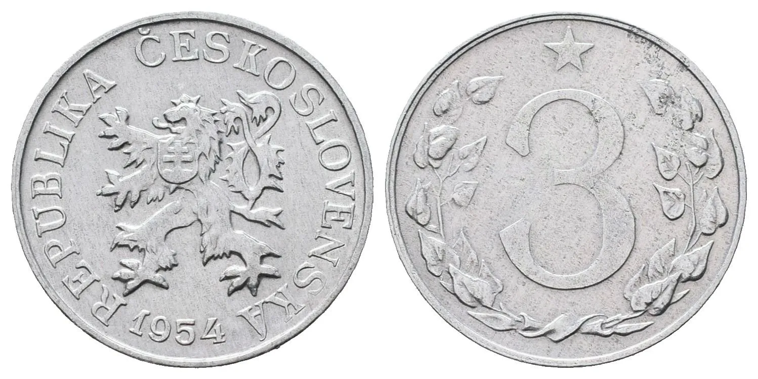3 Haléř 1954