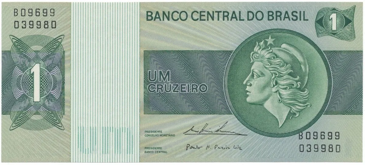 Brazílie, 1 Cruzeiro (1975), P.191Ab