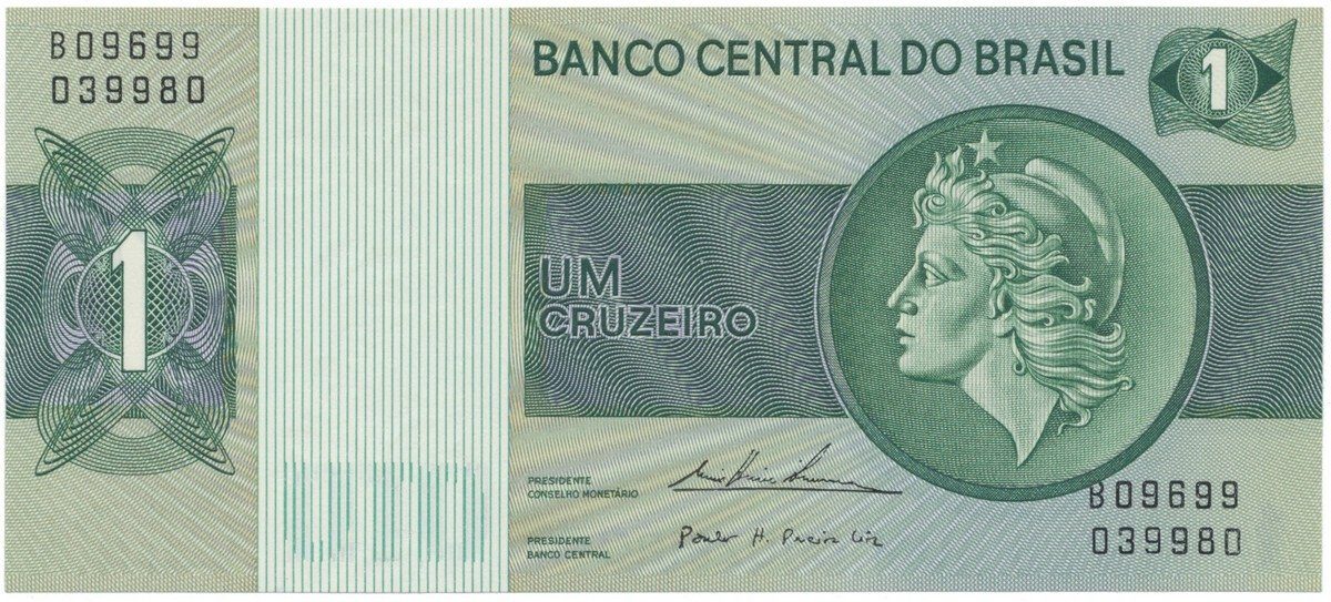 Brazílie, 1 Cruzeiro (1975), P.191Ab
