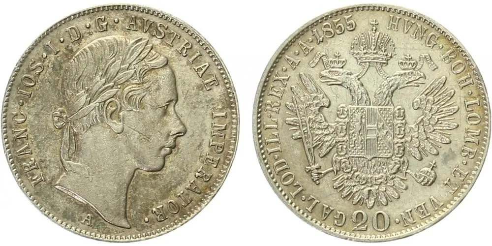Konvenční měna, 1848 - 1857 — 1