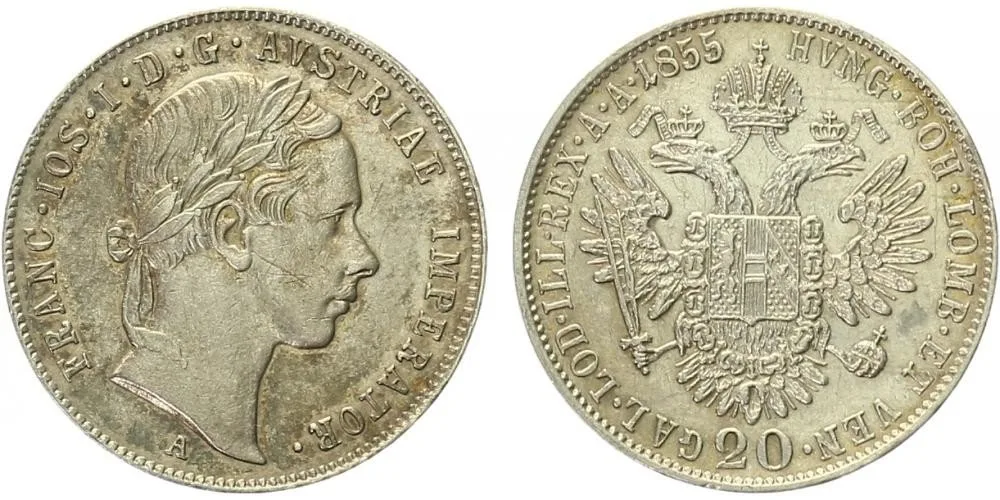 Konvenční měna, 1848 - 1857 — 1