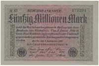 Německo, 50 Millionen Mark 1923, Ro.108c