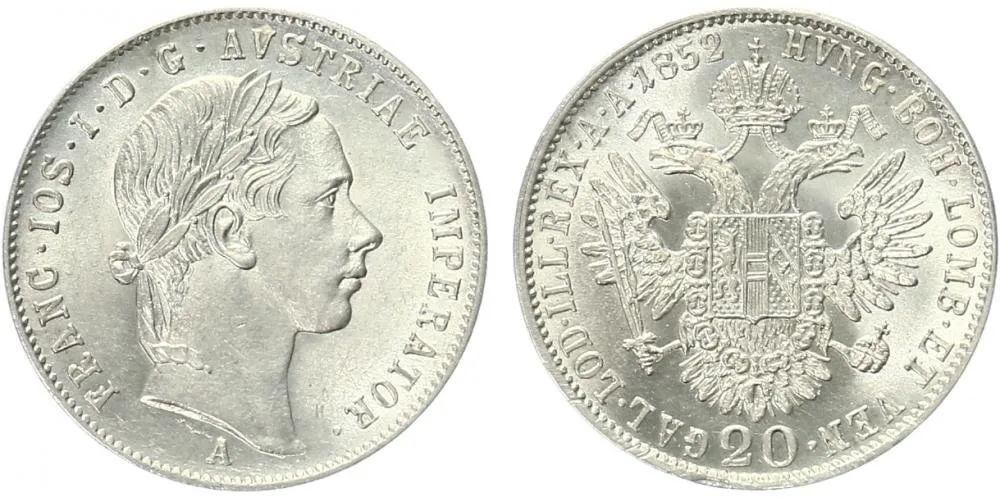Konvenční měna, 1848 - 1857 — 1