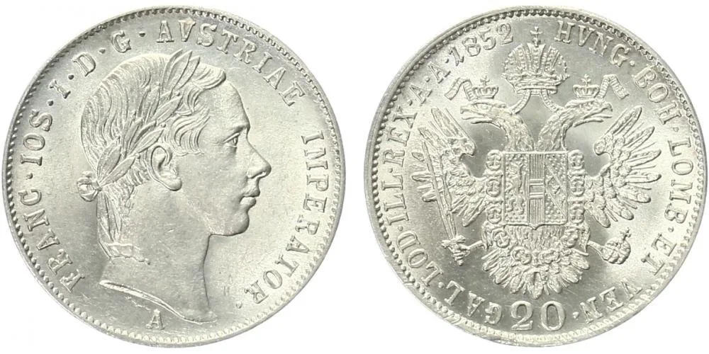 Konvenční měna, 1848 - 1857 — 1