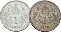 1 Koruna 1913, lot 2 ks - fotografie 2