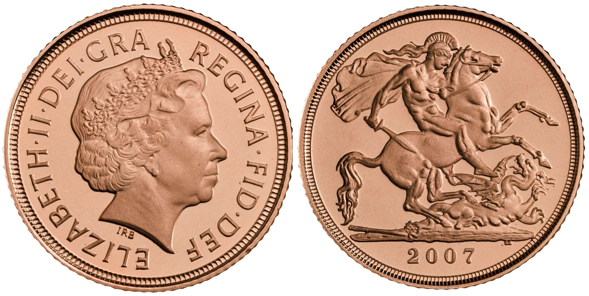 Velká Británie, 1/2 Sovereign 2007