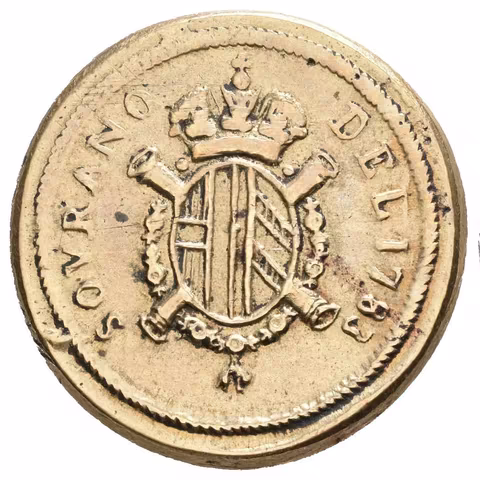 Mincovna závaží na Sovráno 1793. Ms 25 mm (11,13 g), škr.