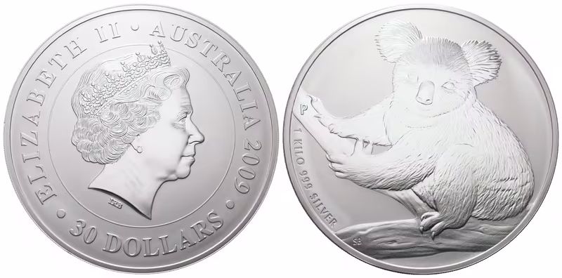 Austrálie, 30 Dollar 2009 - Australian Koala