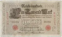 Německo, 1000 Mark 1909, Ro.39