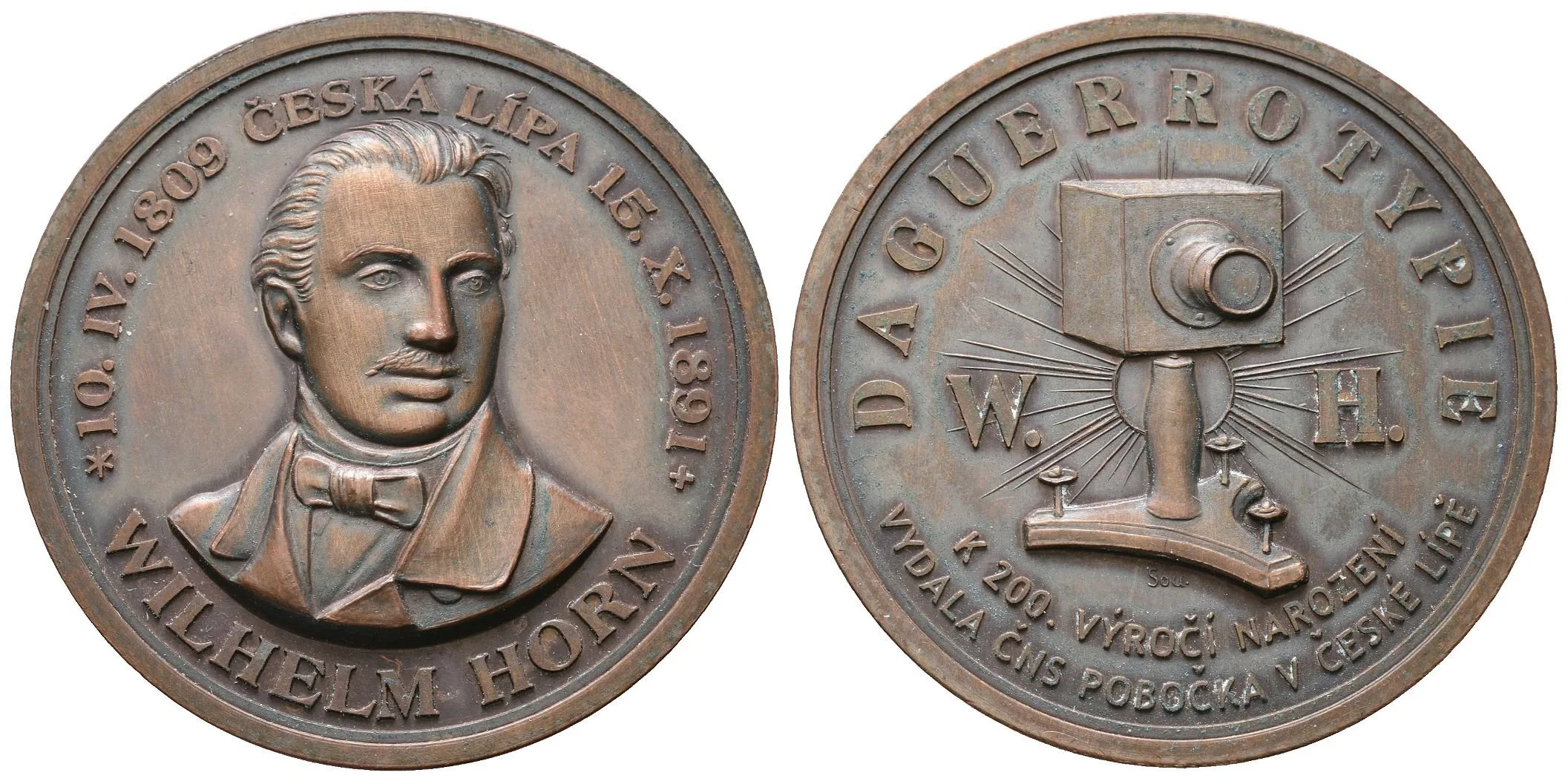 AE Medaile 2009 - K 200. výročí narození Wilhelma Horna. — 1
