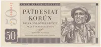 50 Koruna 1950, II. vydání, Hej.88a
