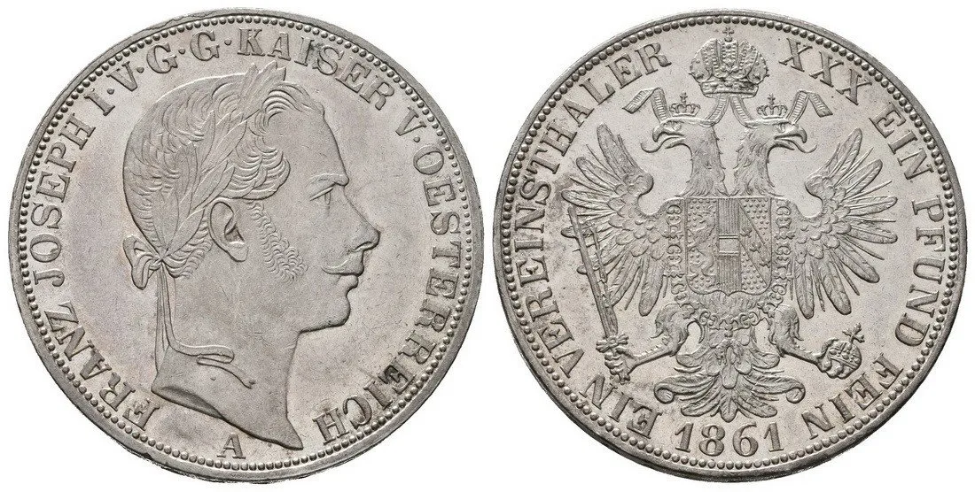Rakouská a spolková měna, 1857 - 1892 — 1