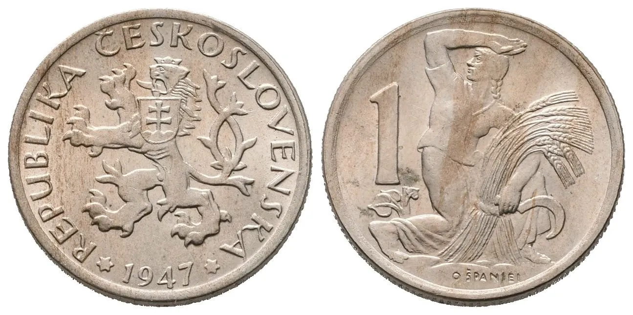 1 Koruna 1947