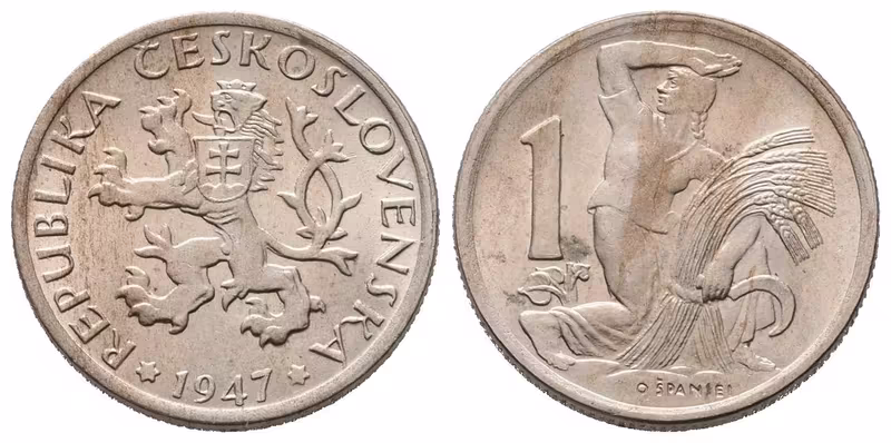 1 Koruna 1947