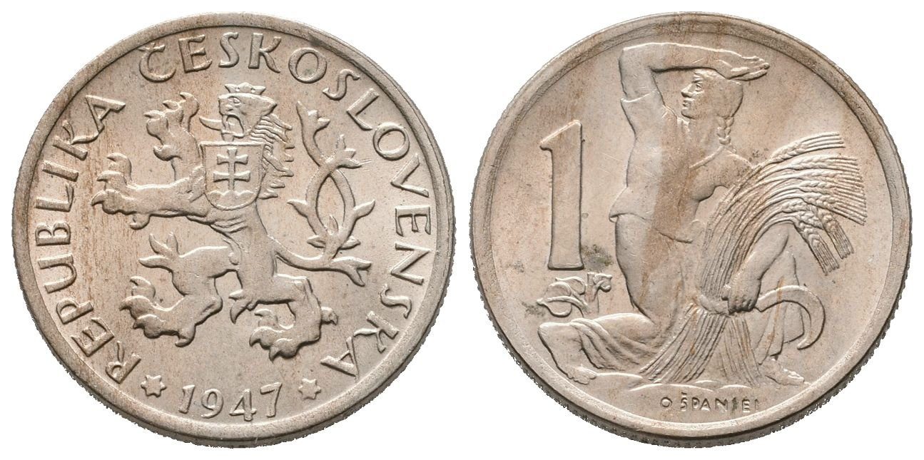 1 Koruna 1947
