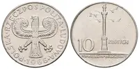 Polsko, 10 Zlotý 1966 - Pamětní