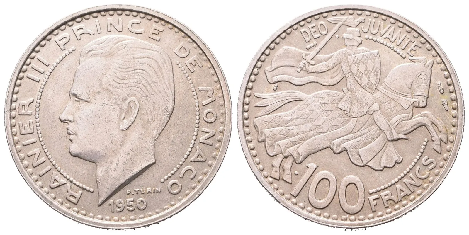 Monako, 100 Frank 1950