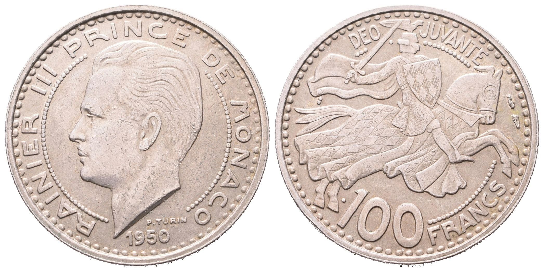 Monako, 100 Frank 1950