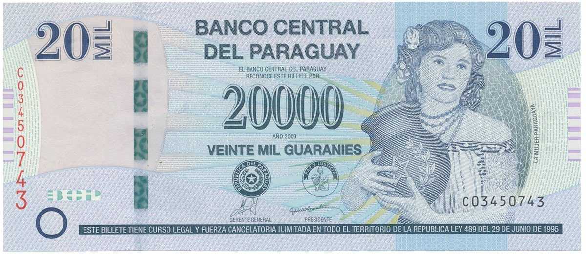 Paraguay, 20.000 Guaranies 2009, P.230b