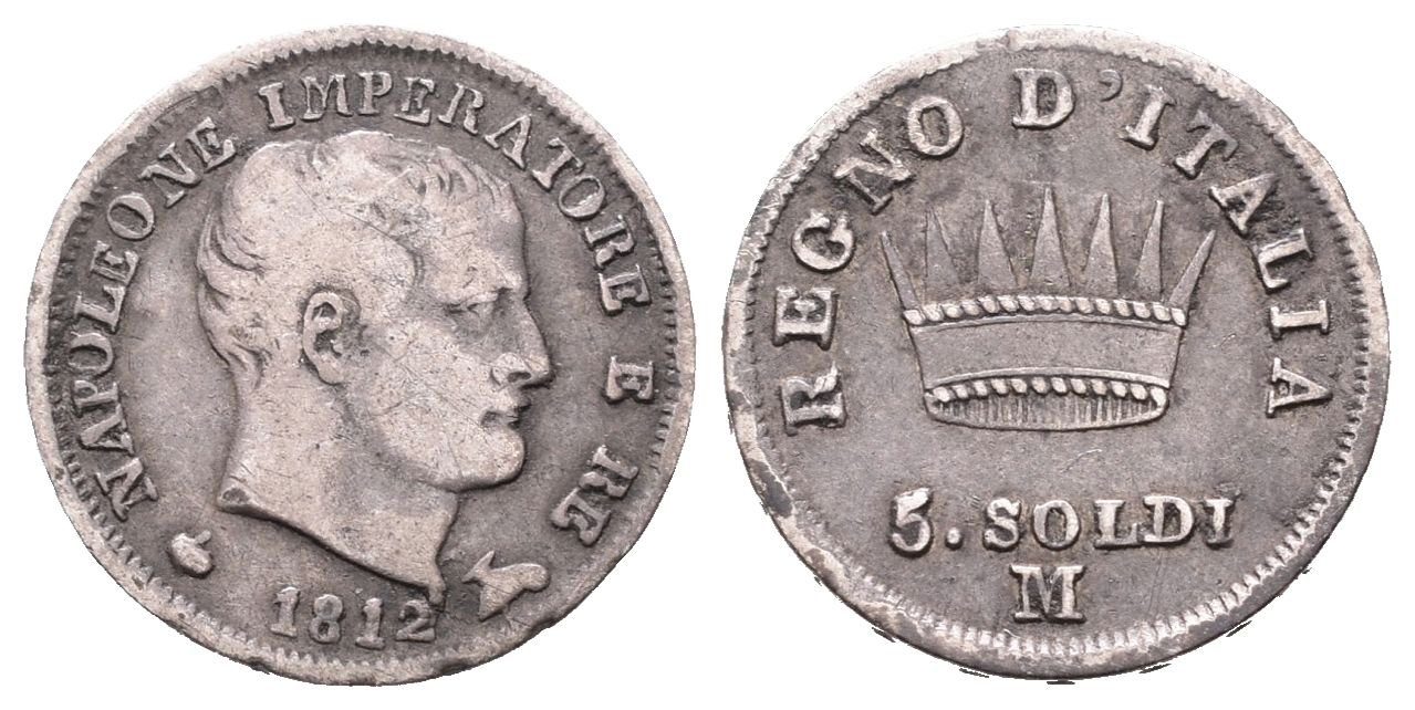 Francie - Italské království, 5 Soldi 1812 M