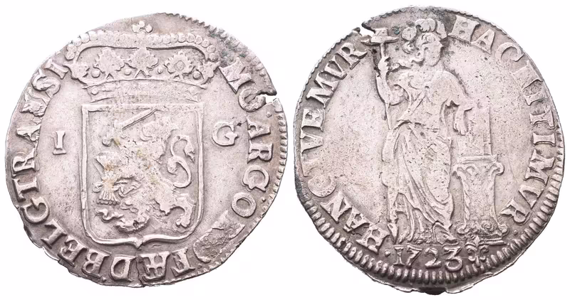 Nizozemí-Overijssel, 1 Gulden 1723