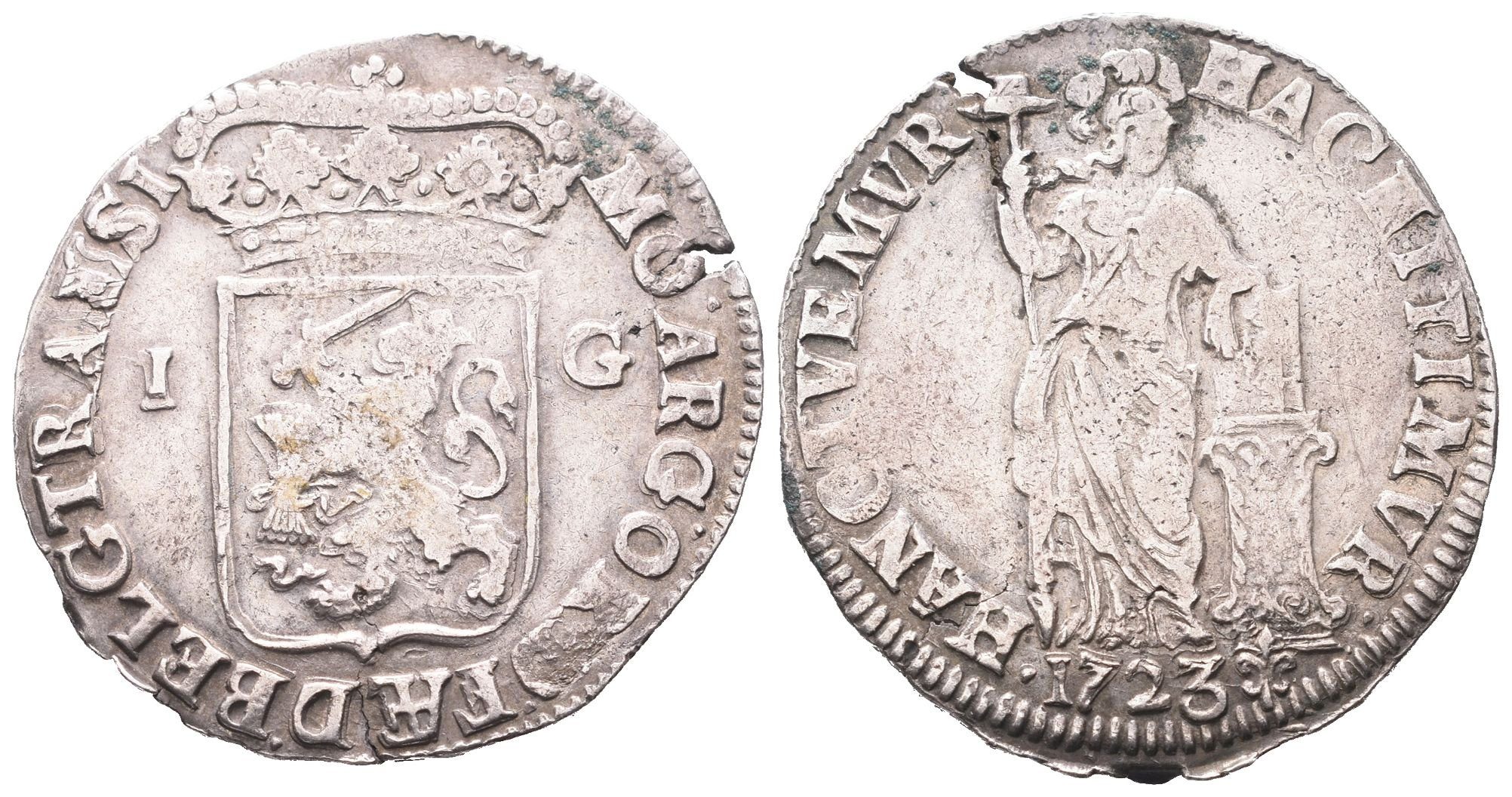 Nizozemí-Overijssel, 1 Gulden 1723