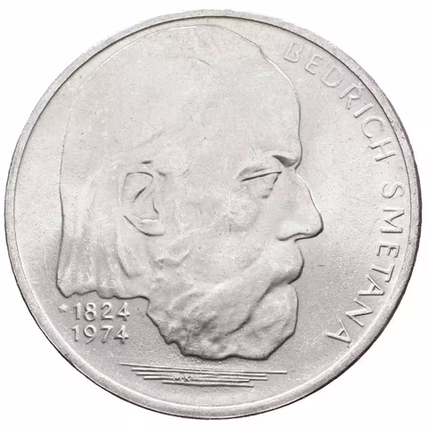 100 Kčs 1974 - Bedřich Smetana, ražební lesk