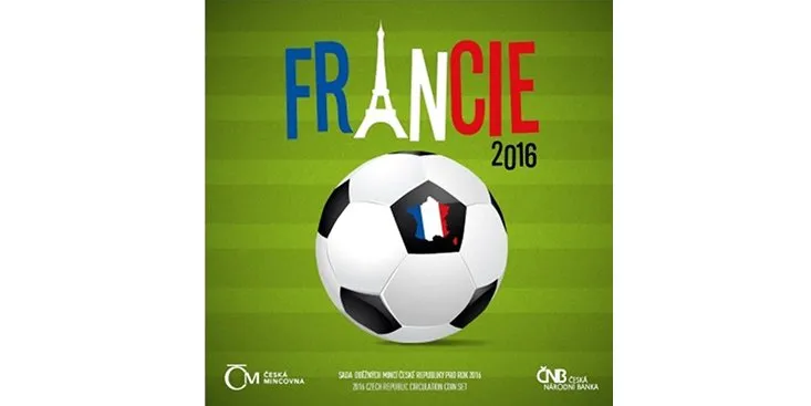 Ročníková sada mincí 2016 - MS fotbal
