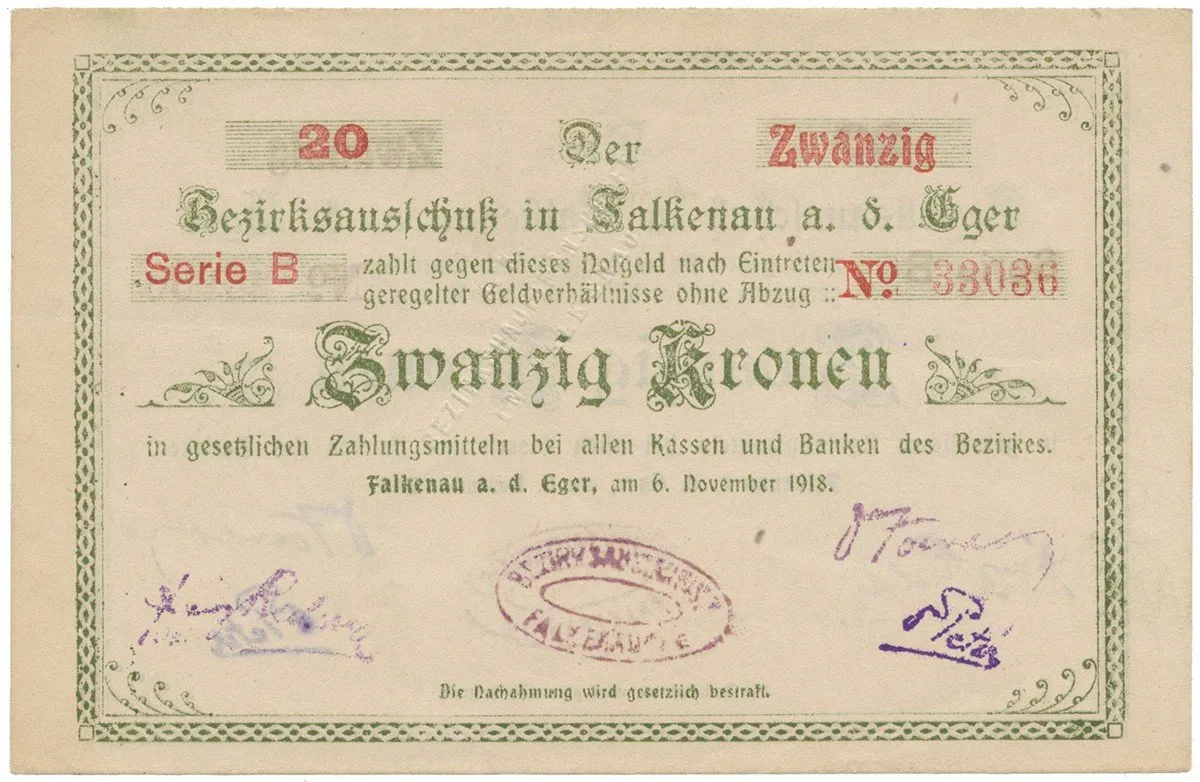 Nouzovky české od roku 1914 — 1