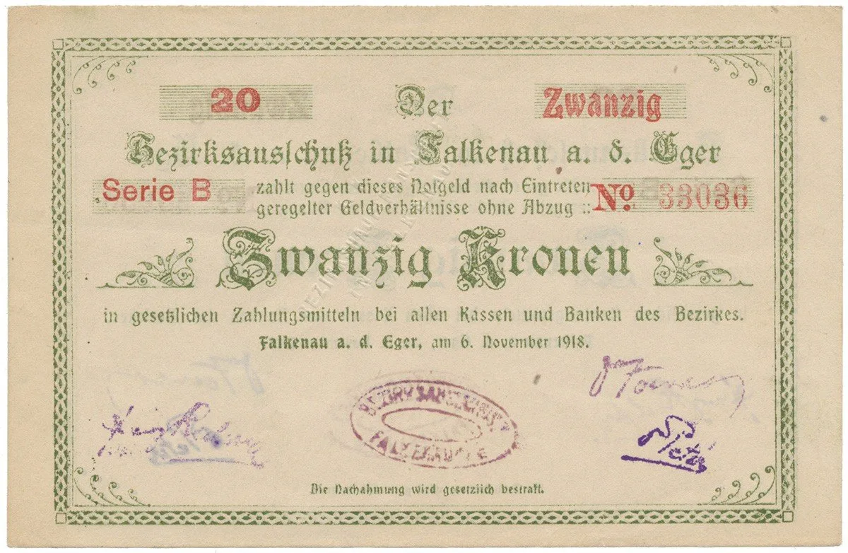 Nouzovky české od roku 1914 — 1