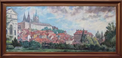 Cyril Bouda: Cyril Bouda (1901 - 1984) - Hradčany od Vlašské ulice