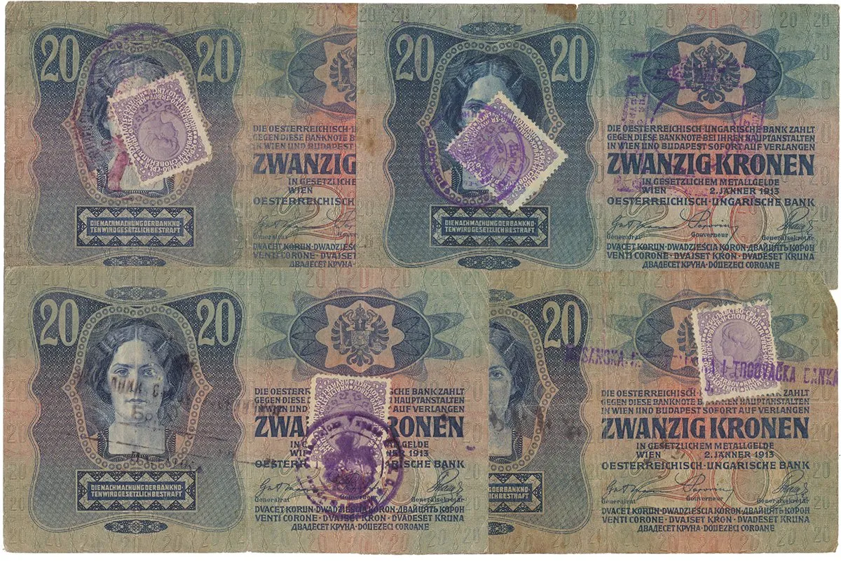 Razítkované R-U bankovky na Balkáně 1919-1921 — 1