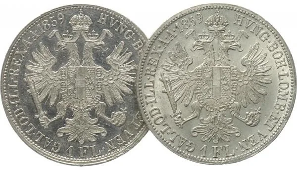 Rakouská a spolková měna, 1857 - 1892 — 1