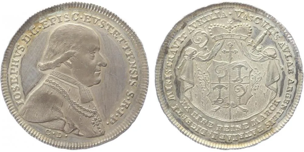 Eichstätt - biskupství, Joseph von Stubenberg, 1790 - 1802 — 1