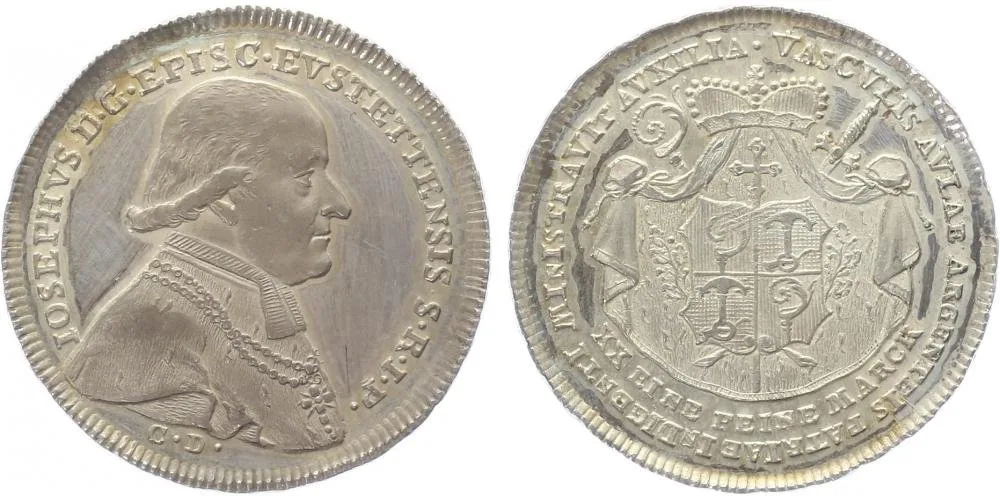 Eichstätt - biskupství, Joseph von Stubenberg, 1790 - 1802 — 1