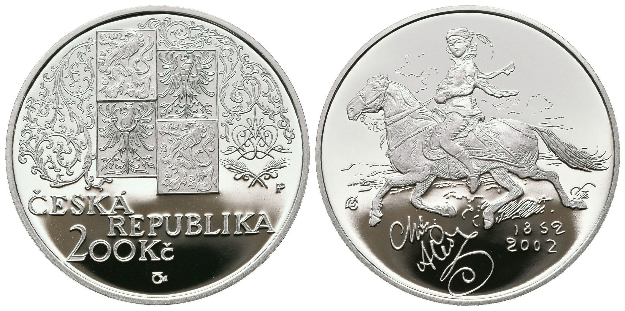 200 Kč 2002 - Mikoláš Aleš, PROOF