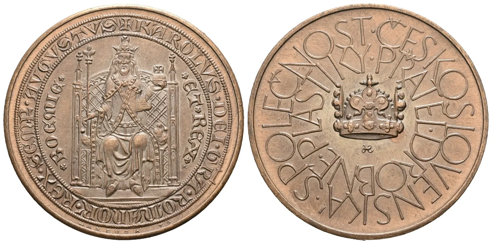 Harcuba Jiří - Návrh na 2 dukát Karla IV.