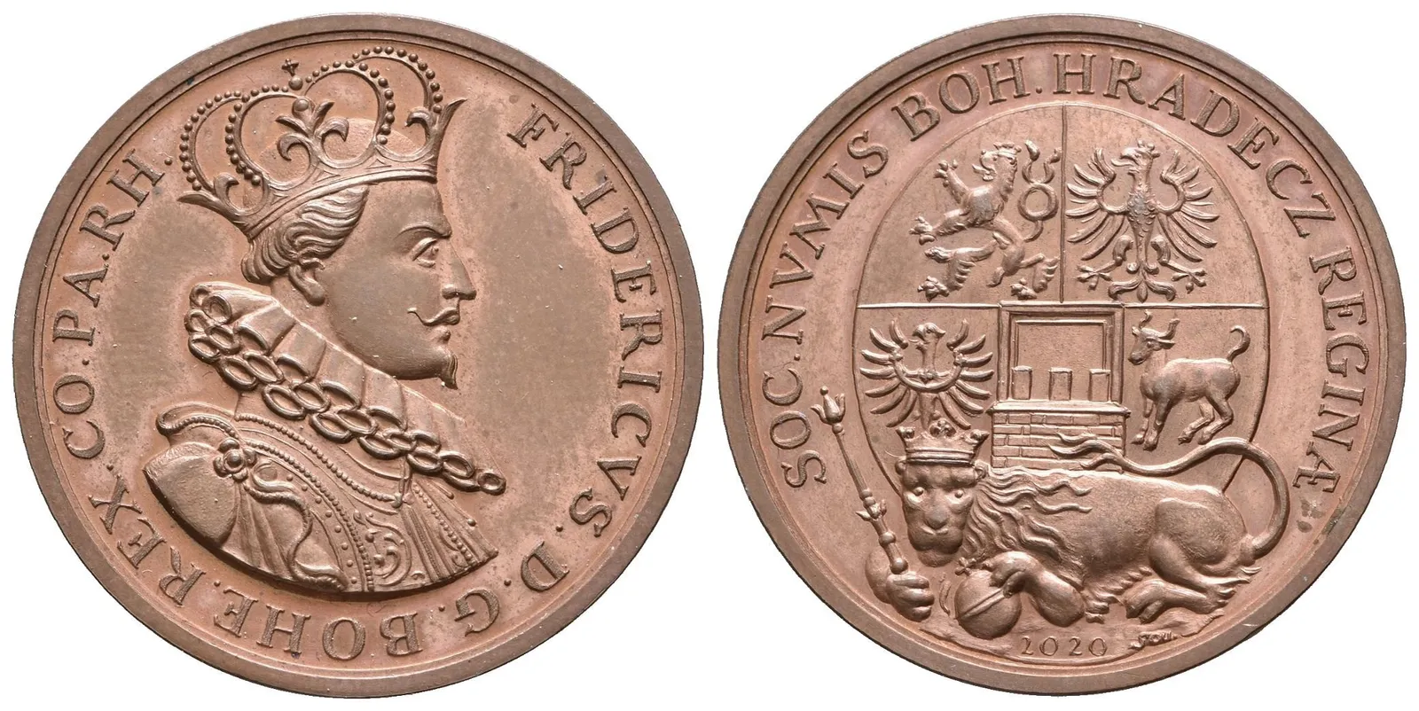 AE Medaile 2020 (P. Soušek) - Fridrich Falcký, k 400. výročí panování. — 1