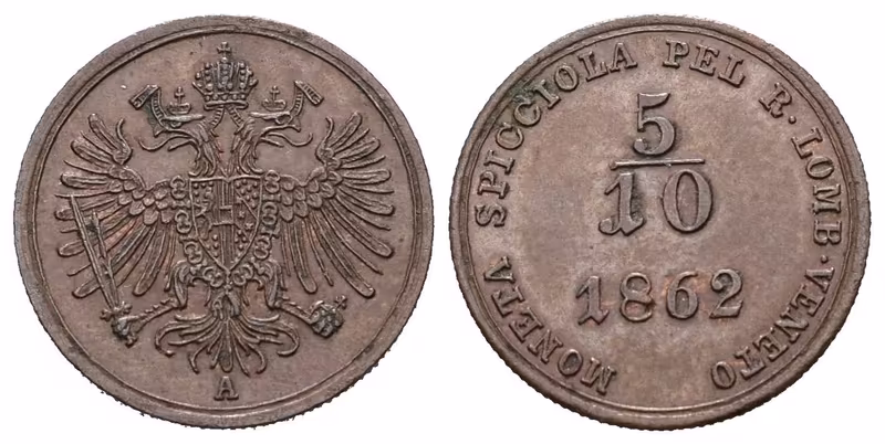 5/10 Soldo 1862 A