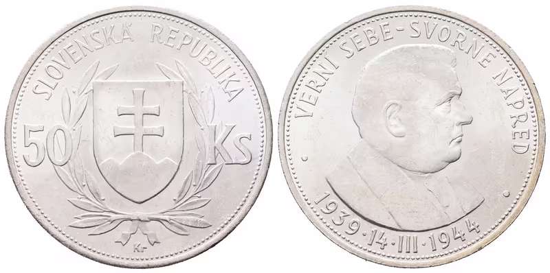 50 Koruna 1944 - Jozef Tiso