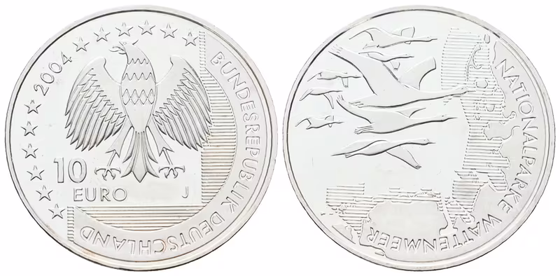 SRN, 10 Euro 2004 - NP Watttenmeer
