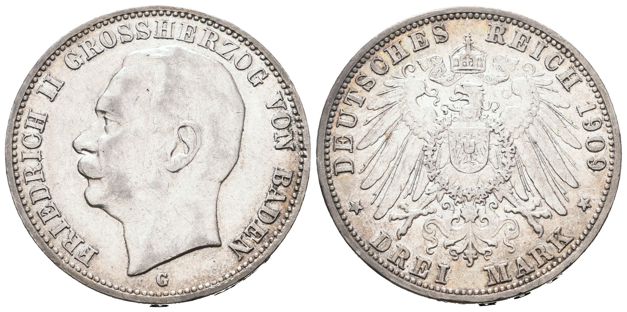 Baden, 3 Marka 1909 G
