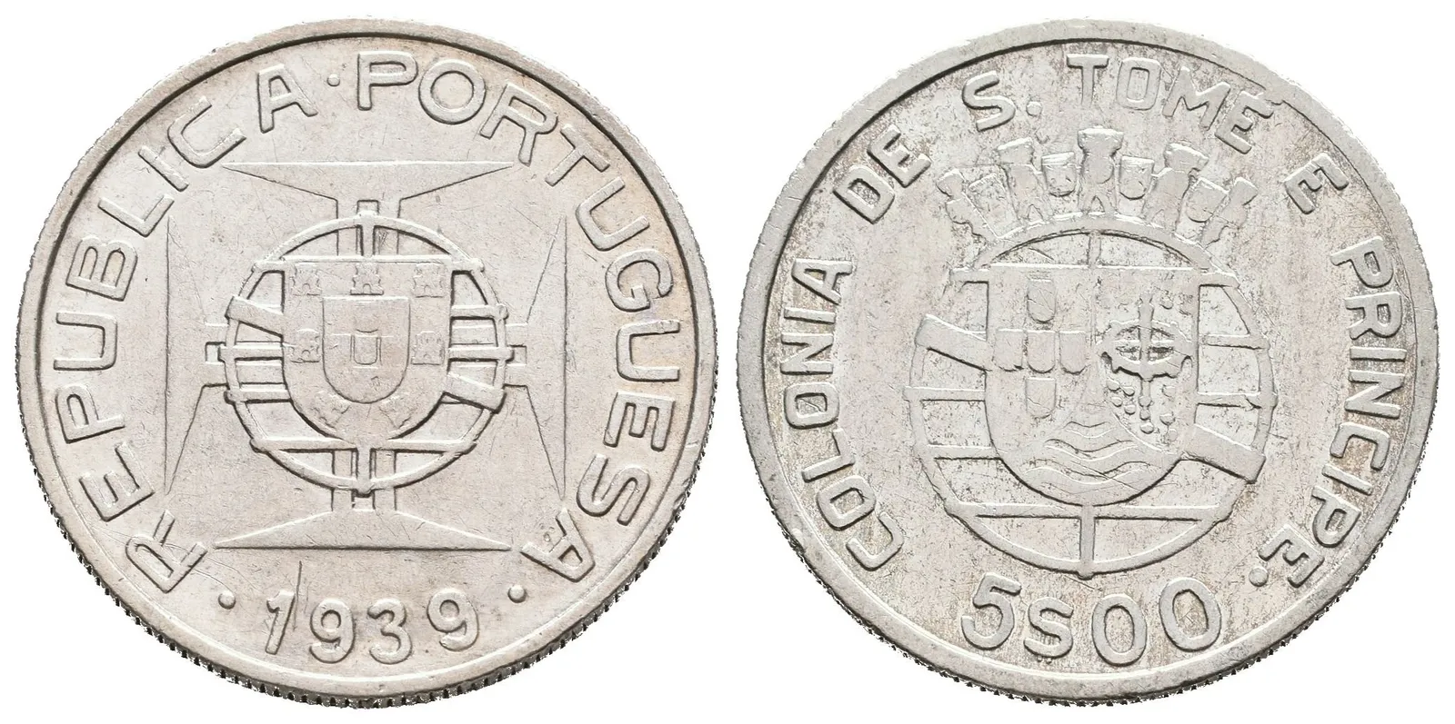 São Tomé e Príncipe, 5 Escudo 1939