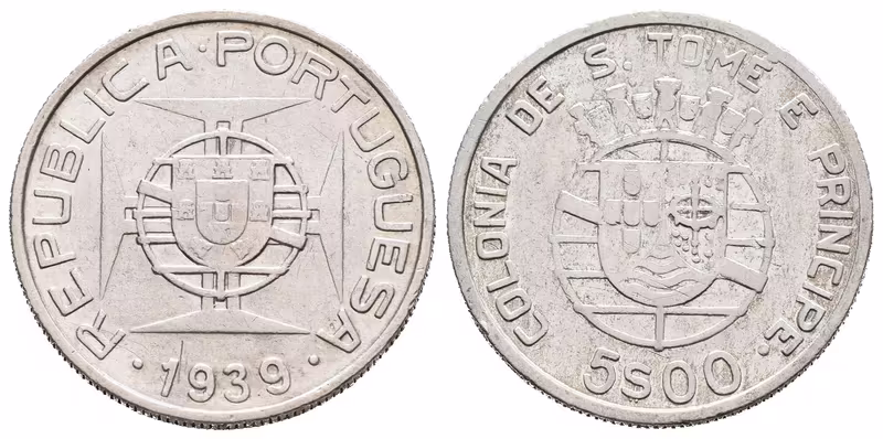 São Tomé e Príncipe, 5 Escudo 1939